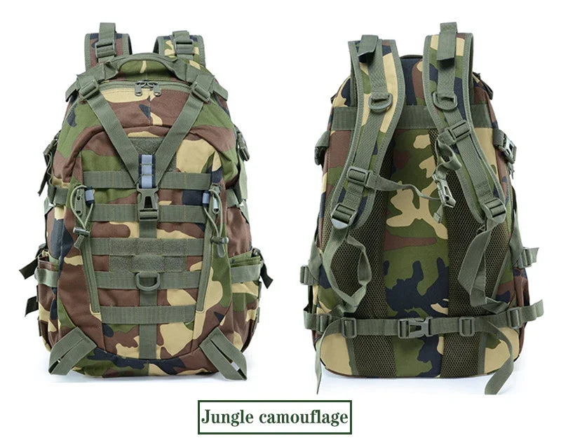 Multifunctional Backpack for Men Camping Hiking Riding Backpacks Reflective Outdoor Travel Bags Climbing Rucksack Bag Camouflage