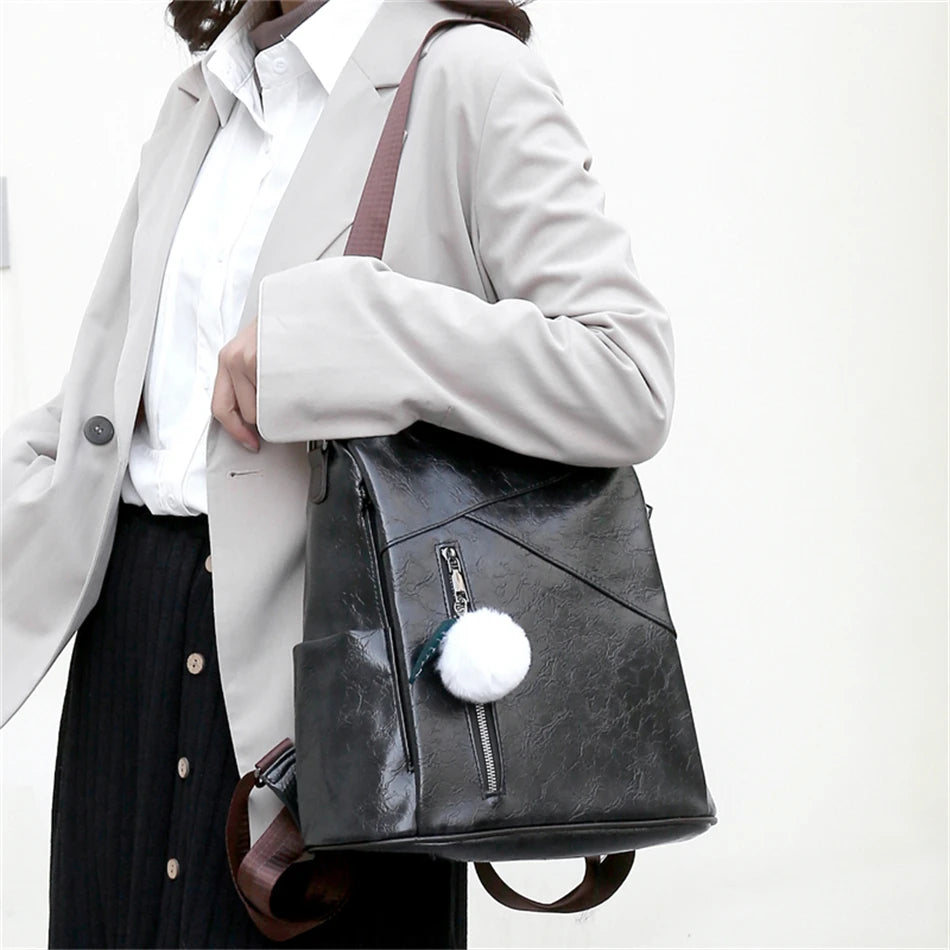 Multifunctional Backpack for Women Large Capatity Shoulder Bag Fashion Casual School Book Bag Ladies Anti-theft Travel Bagpack
