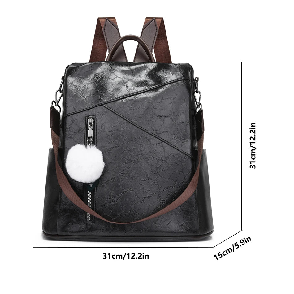 Multifunctional Backpack for Women Large Capatity Shoulder Bag Fashion Casual School Book Bag Ladies Anti-theft Travel Bagpack