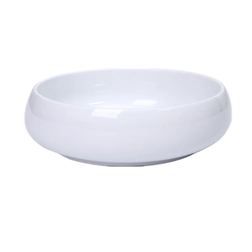 Multifunctional Blue and White Porcelain Tea Washing, Household Ceramic Tea Set Accessories, White Porcelain Basin, Cup Wash
