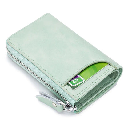 Multifunctional Coin Purse Car Storage Zipper Vertical Key Cowhide Card Bag