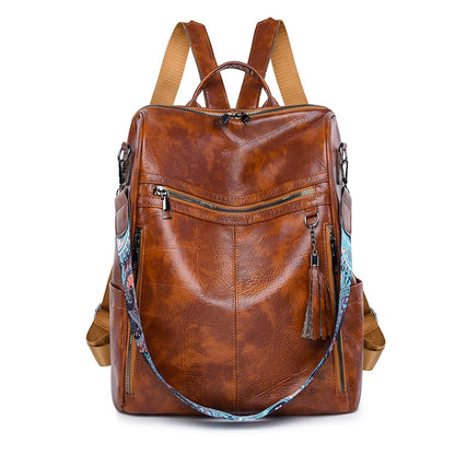Multifunctional High Capacity Backpack With High Quality Leather Designer Backpacks Luxurious Women's Brand Mochilas Sac A Dos