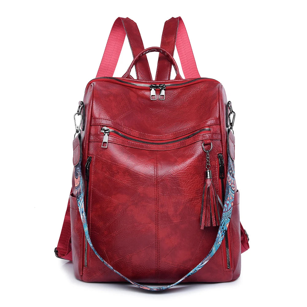 Multifunctional High Capacity Backpack With High Quality Leather Designer Backpacks Luxurious Women's Brand Mochilas Sac A Dos