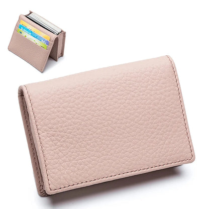 Multifunctional Holders and Leisure Genuine Leather Business Card Holder Creative Storage Coin Purse