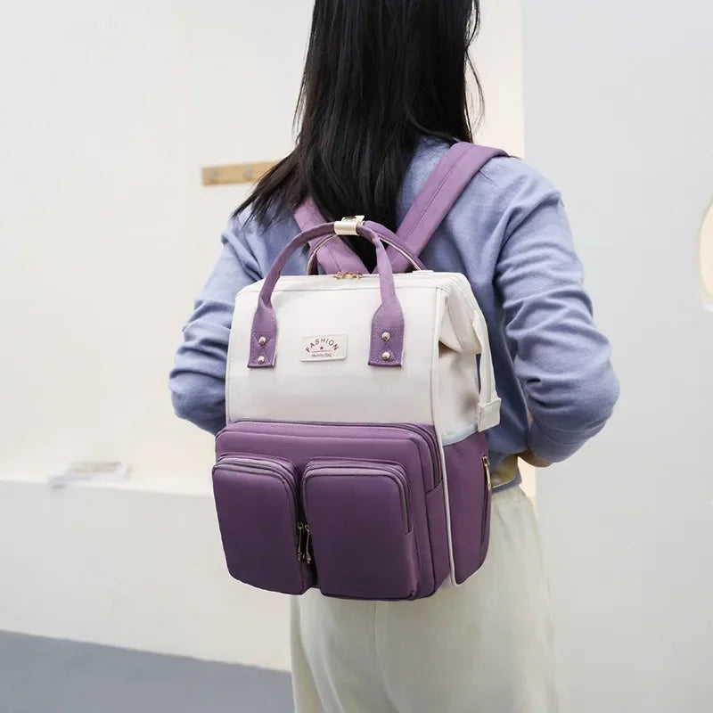 Multifunctional Large-capacity Mommy Bag for Outings Travel Backpack Waterproof Portable Mother and Baby Bag Women's Backpack