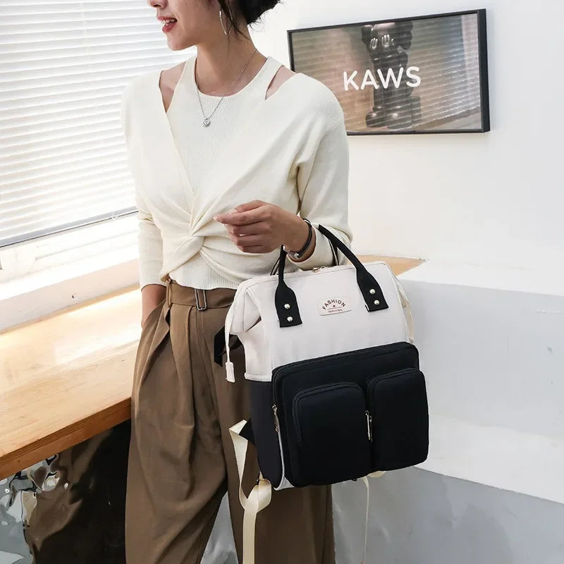 Multifunctional Large-capacity Mommy Bag for Outings Travel Backpack Waterproof Portable Mother and Baby Bag Women's Backpack