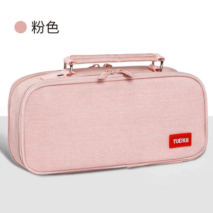 Multifunctional Large-capacity Pencil Case for Primary and Secondary School Students Portable Stationery Box Pen Case Pencil Bag