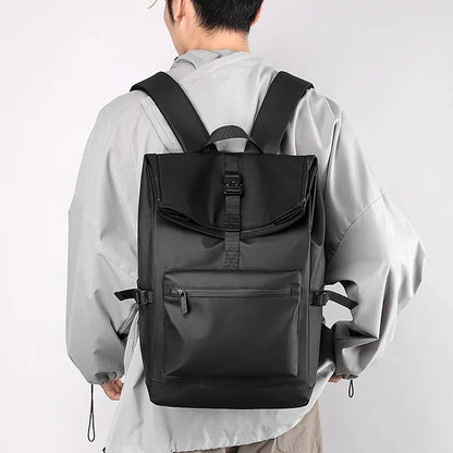 Multifunctional Men's Backpack Middle School Boy College Student Laptop Schoolbag Casual Business Backpack Nylon Waterproof