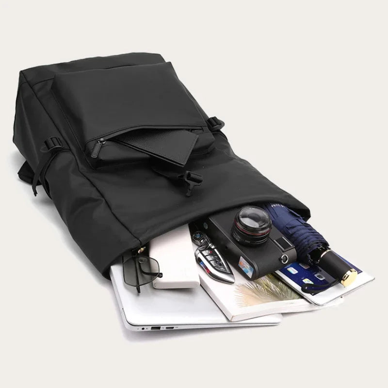Multifunctional Men's Backpack Middle School Boy College Student Laptop Schoolbag Casual Business Backpack Nylon Waterproof