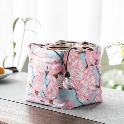 Multifunctional Outdoor Travel Teaware Storage Bag Pouch Portable 1/2 Pot 2/4 Cup Teapot Teacup Package Cloth Bag Tea Set Cozies