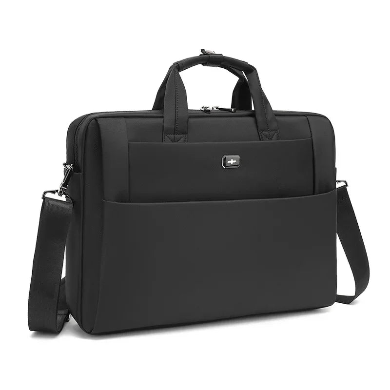 Multifunctional Oxford Men's Briefcase Business 15.6 "Inch Laptop Office Man Handbag Large Capacity Crossbody Shoulder Bag