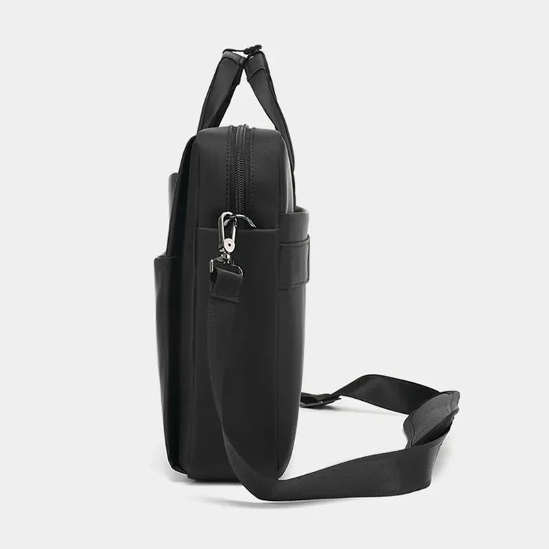 Multifunctional Oxford Men's Briefcase Business 15.6 "Inch Laptop Office Man Handbag Large Capacity Crossbody Shoulder Bag