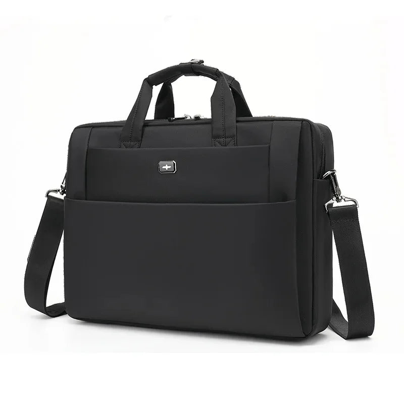 Multifunctional Oxford Men's Briefcase Business 15.6 "Inch Laptop Office Man Handbag Large Capacity Crossbody Shoulder Bag
