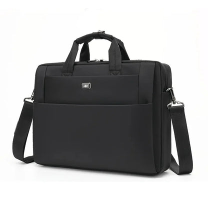 Multifunctional Oxford Men's Briefcase Business 15.6 "Inch Laptop Office Man Handbag Large Capacity Crossbody Shoulder Bag