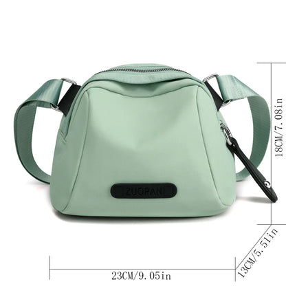 Multifunctional Small Shoulder Bag for Women 2023 New Nylon Wide Strap Crossbody Bag Quality Soft Waterproof Cross Body Purses