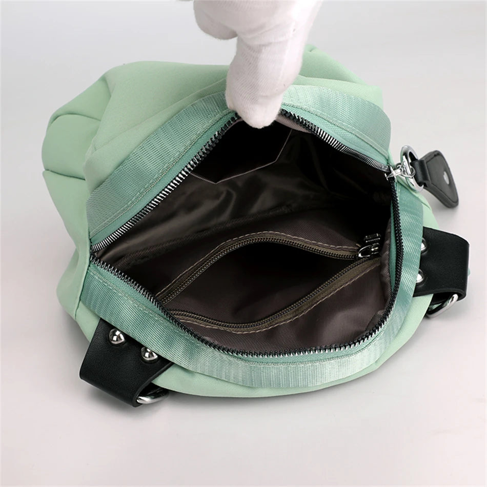 Multifunctional Small Shoulder Bag for Women 2023 New Nylon Wide Strap Crossbody Bag Quality Soft Waterproof Cross Body Purses