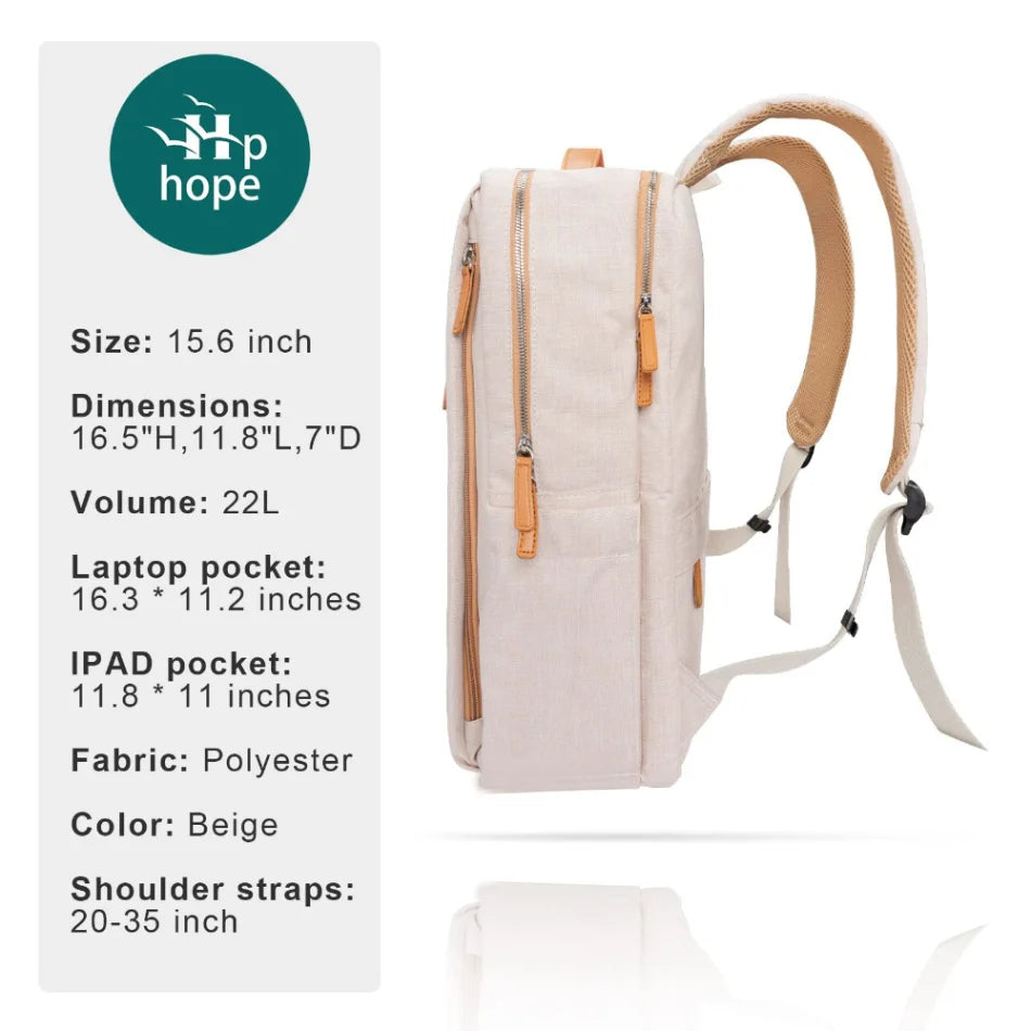 Multifunctional Travel Backpack Woman Airplane Bag Air Women's Notebook Bags For Student USB Charging Lightweight Laptop Bagpack