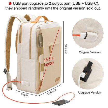 Multifunctional Travel Backpack Woman Airplane Bag Air Women's Notebook Bags For Student USB Charging Lightweight Laptop Bagpack