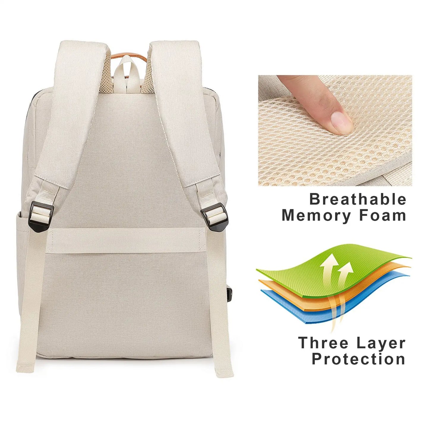 Multifunctional Travel Backpack Woman Airplane Bag Air Women's Notebook Bags For Women USB Charging Lightweight Laptop Bagpacks