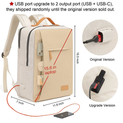 Multifunctional Travel Backpack Woman Airplane Bag Air Women's Notebook Bags For Women USB Charging Lightweight Laptop Bagpacks