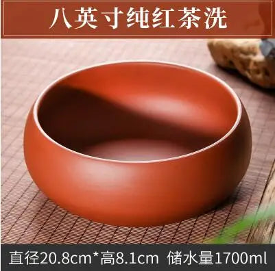Multifunctional White Porcelain Tea Wash, Solid Color Ceramic, Purple Sand Ashtray, Tea Set Accessories