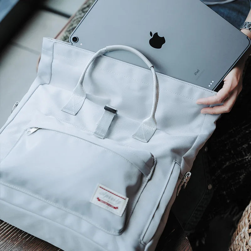 Multifunctional Women Backpack Waterproof 13 14 15.6 Inch Laptop Bag Double Shoulder Single Shoulder Portable Three-use Bagpack