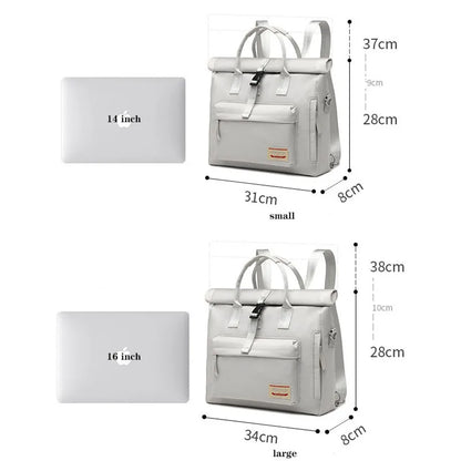Multifunctional Women Backpack Waterproof 13 14 15.6 Inch Laptop Bag Double Shoulder Single Shoulder Portable Three-use Bagpack
