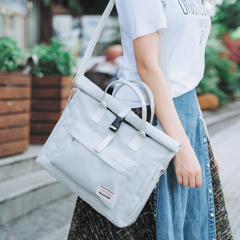 Multifunctional Women Backpack Waterproof 13 14 15.6 Inch Laptop Bag Double Shoulder Single Shoulder Portable Three-use Bagpack