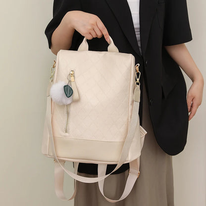 Multifunctional Women Backpacks Anti-Theft Back Zipper Fashion Simple Backpack Girls Schoolbag Casual Travel Single Shoulder Bag