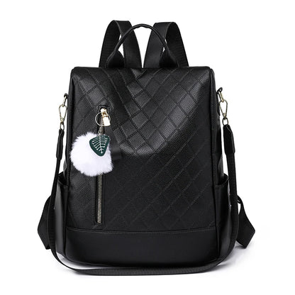Multifunctional Women Backpacks Anti-Theft Back Zipper Fashion Simple Backpack Girls Schoolbag Casual Travel Single Shoulder Bag
