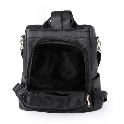 Multifunctional Women Backpacks Anti-Theft Back Zipper Fashion Simple Backpack Girls Schoolbag Casual Travel Single Shoulder Bag