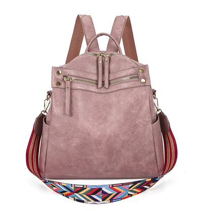 Multifunctional Women's 3 In 1 Bagpack Large Capacity Travel Shoulder Bags for Female High Quality PU Leather Backpack Sac A Dos