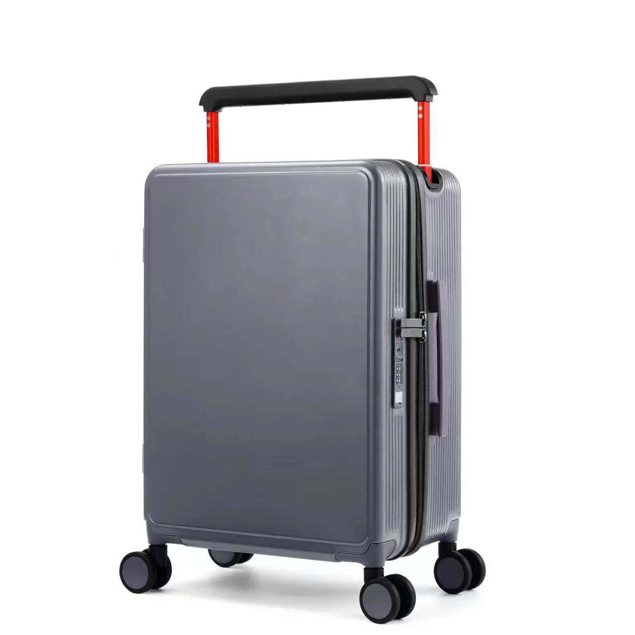 Multifunctionalrechargeablesuitcase withwide pull rod password box universal wheel zipperultra-light and large capacity suitcase