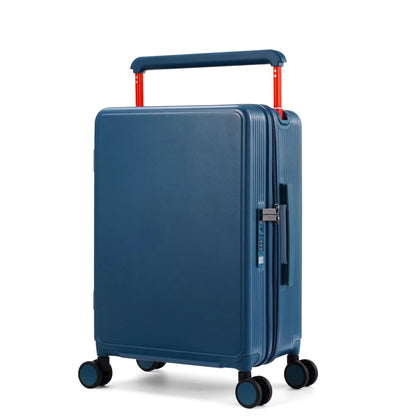Multifunctionalrechargeablesuitcase withwide pull rod password box universal wheel zipperultra-light and large capacity suitcase