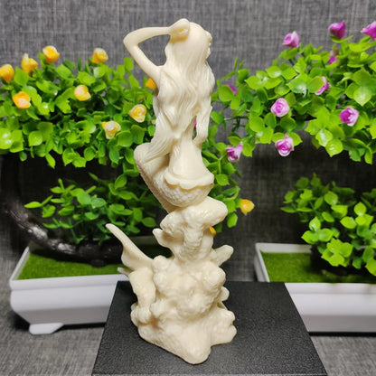 Mythological characters Mermaid Decorative Figurines Resin Art Sculpture Cute Home, Room, Office novel home ornaments