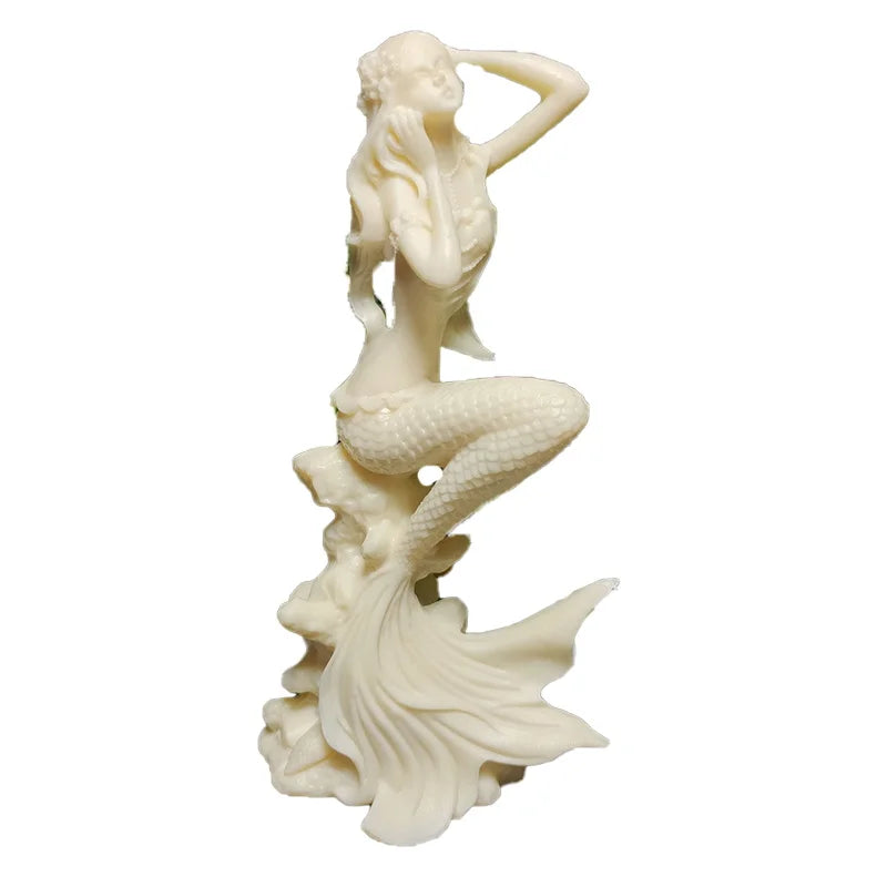 Mythological characters Mermaid Decorative Figurines Resin Art Sculpture Cute Home, Room, Office novel home ornaments