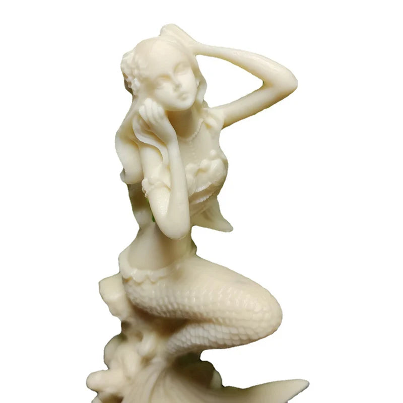 Mythological characters Mermaid Decorative Figurines Resin Art Sculpture Cute Home, Room, Office novel home ornaments