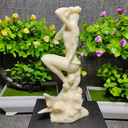 Mythological characters Mermaid Decorative Figurines Resin Art Sculpture Cute Home, Room, Office novel home ornaments