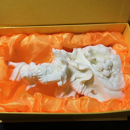 Mythology Figure Guan Gong Statue Resin Art Sculpture High quality home living room, room decoration ornaments Free delivery