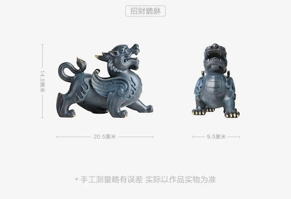 NEW FENG SHUI HOME Exorcise evil spirits  Shop store business bring wealth money GOOD LUCK brass Royal Dragon PI XIU statue