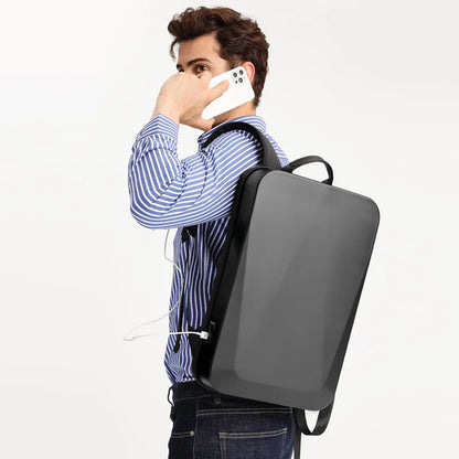 NEW Hard Shell Anti-thief Backpack Waterproof Man School Backpacks Men Fashion Luxurious Travel Bag 11-15.6 Laptop Bag Geometr