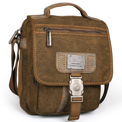 NEW Men Retro Canvas Shoulder Bags Leisure Wear Resistant Cross Messenger Bag Unisex Casual Crossbody Package