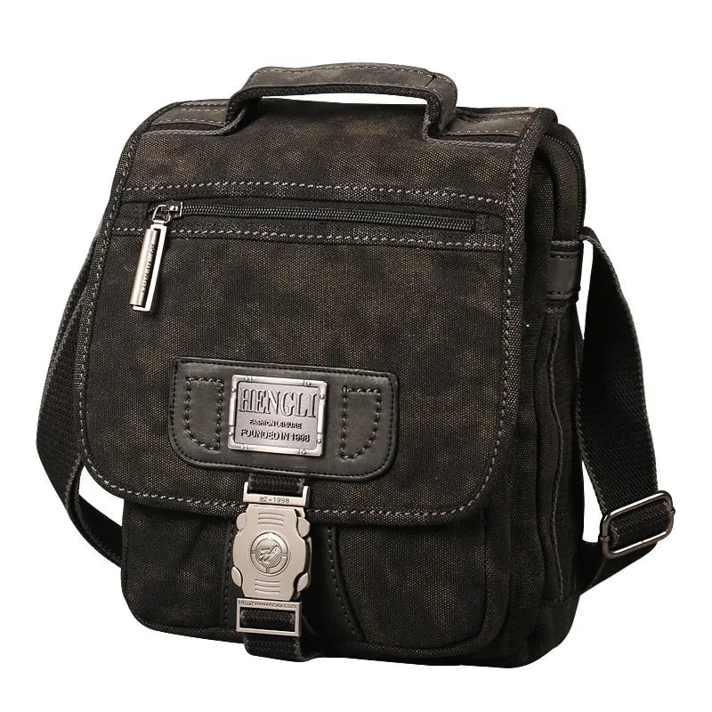 NEW Men Retro Canvas Shoulder Bags Leisure Wear Resistant Cross Messenger Bag Unisex Casual Crossbody Package
