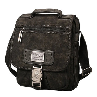 NEW Men Retro Canvas Shoulder Bags Leisure Wear Resistant Cross Messenger Bag Unisex Casual Crossbody Package