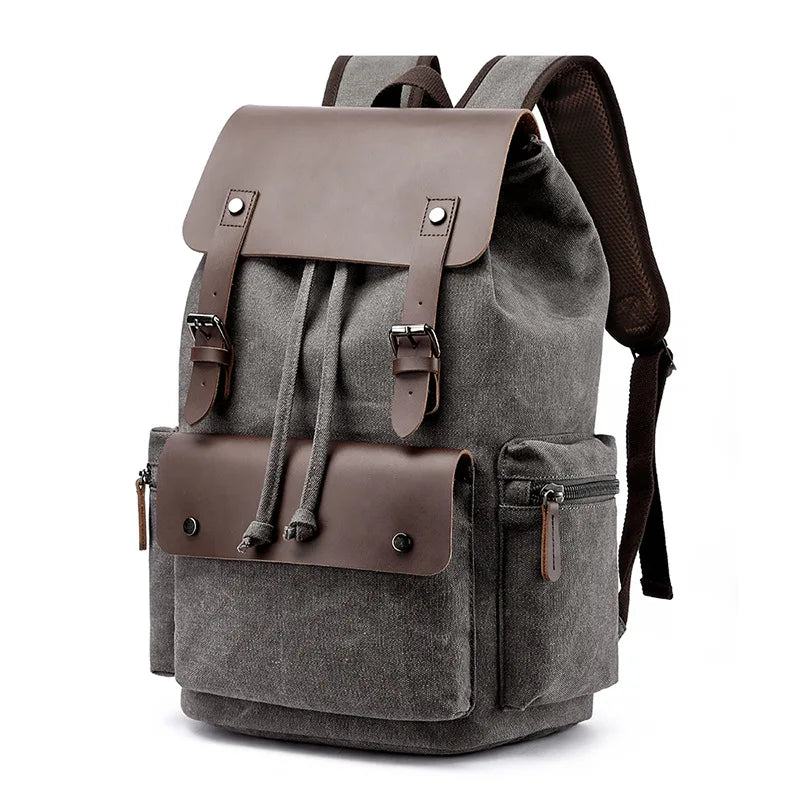 NEW Men's Backpack Vintage Canvas Backpack School Bag Men's Travel Bags Large Capacity Backpack Laptop Backpack Bag High Qualit
