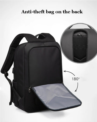 NEW Men's backpack Large capacit 17inch Laptop Backpack Anti-theft lock travel bag USB charging school Backpack Business Mochila