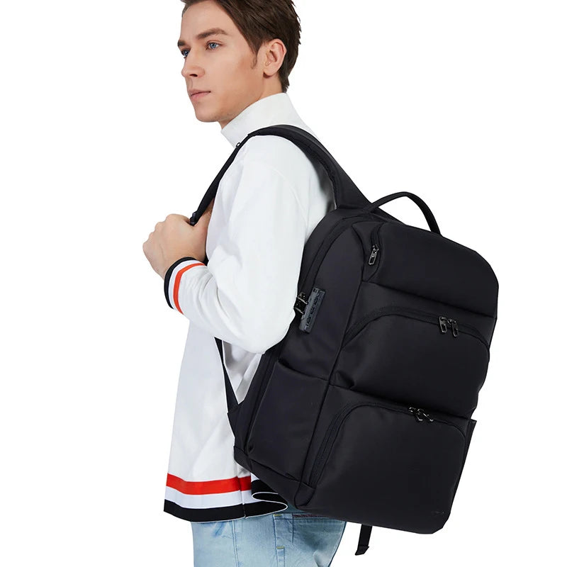 NEW Men's backpack Large capacit 17inch Laptop Backpack Anti-theft lock travel bag USB charging school Backpack Business Mochila
