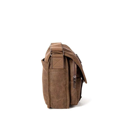 NEW Retro Men Canvas Shoulder Bags Leisure Wear Resistant Cross Messenger Bag Unisex Casual Crossbody Package