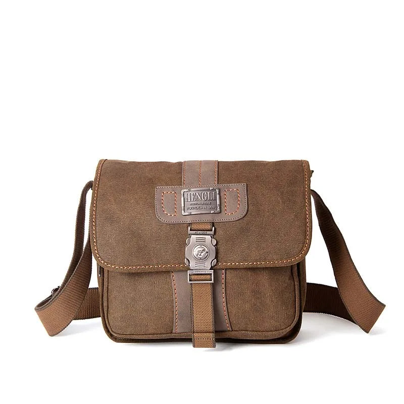 NEW Retro Men Canvas Shoulder Bags Leisure Wear Resistant Cross Messenger Bag Unisex Casual Crossbody Package