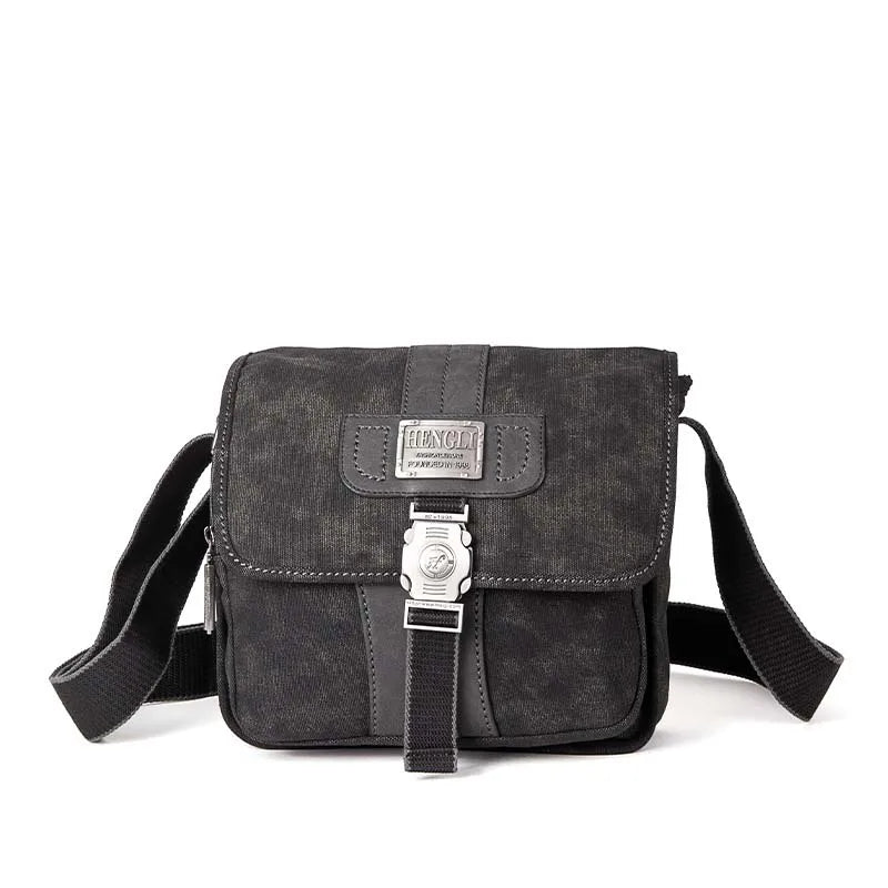 NEW Retro Men Canvas Shoulder Bags Leisure Wear Resistant Cross Messenger Bag Unisex Casual Crossbody Package